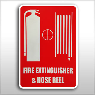 Small Location Sign - Fire Extinguisher & Hose Reel