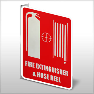 Location Sign - Small Fire Extinguisher & Hose Reel