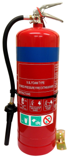 Foam fire extinguishers